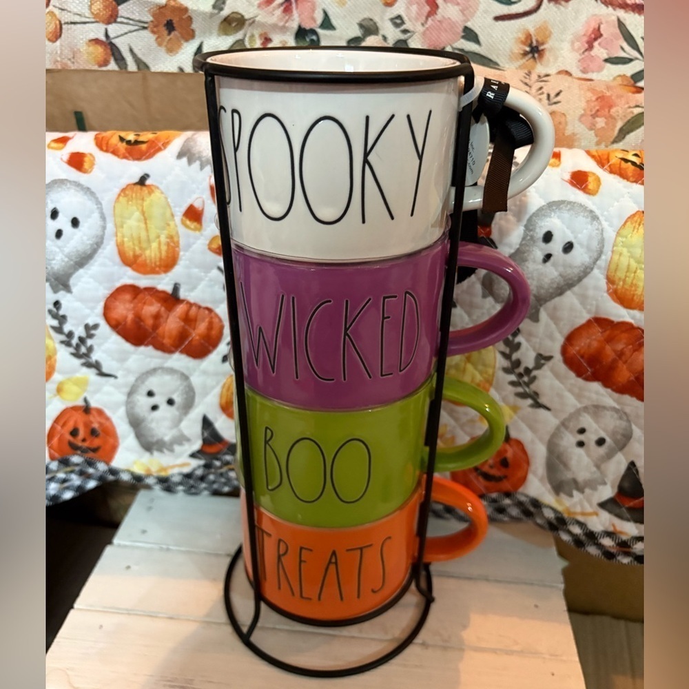 Rae Dunn Colorful Stacking Mugs